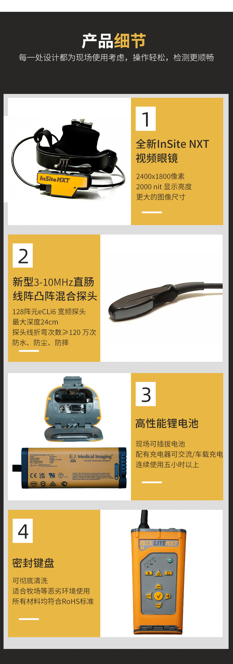 兽用B超机lite nxt 产品细节