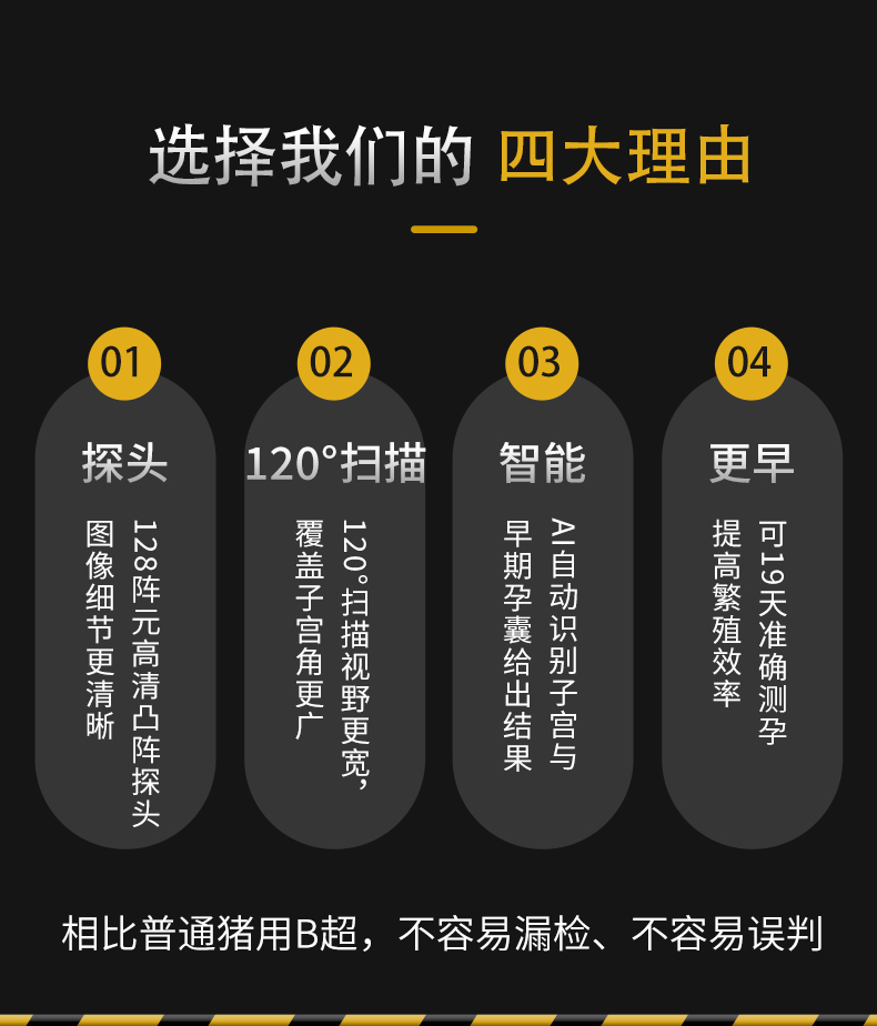 无线智能AI兽用B超